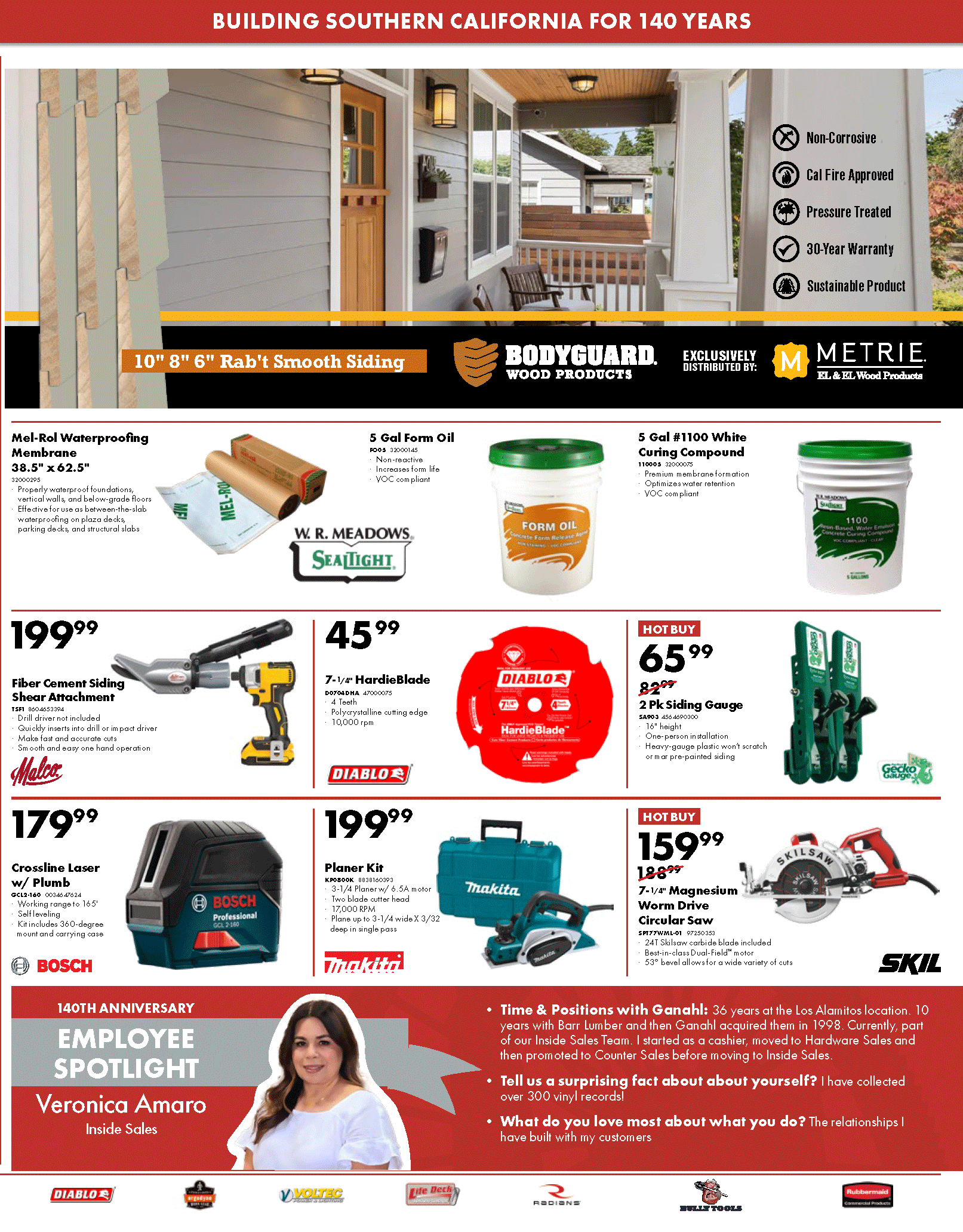 Ganahl Lumber Monthly Specials